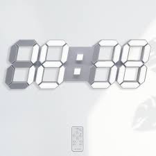 white Led Clock for room